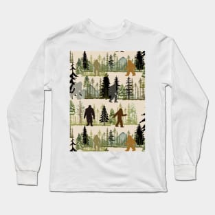 Bigfoot in the Pines Long Sleeve T-Shirt